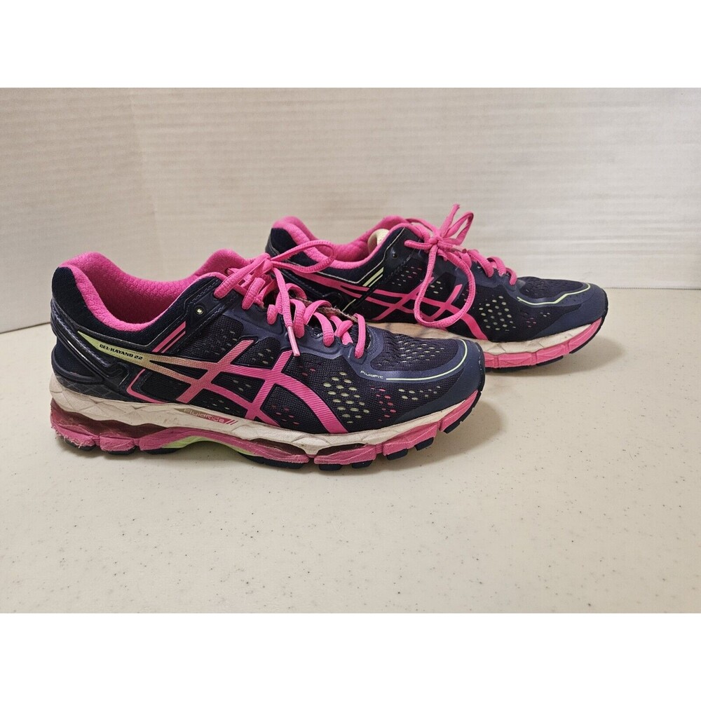 Asics Gel Kayano 22 Women's Sz Running Shoes Blue Pink